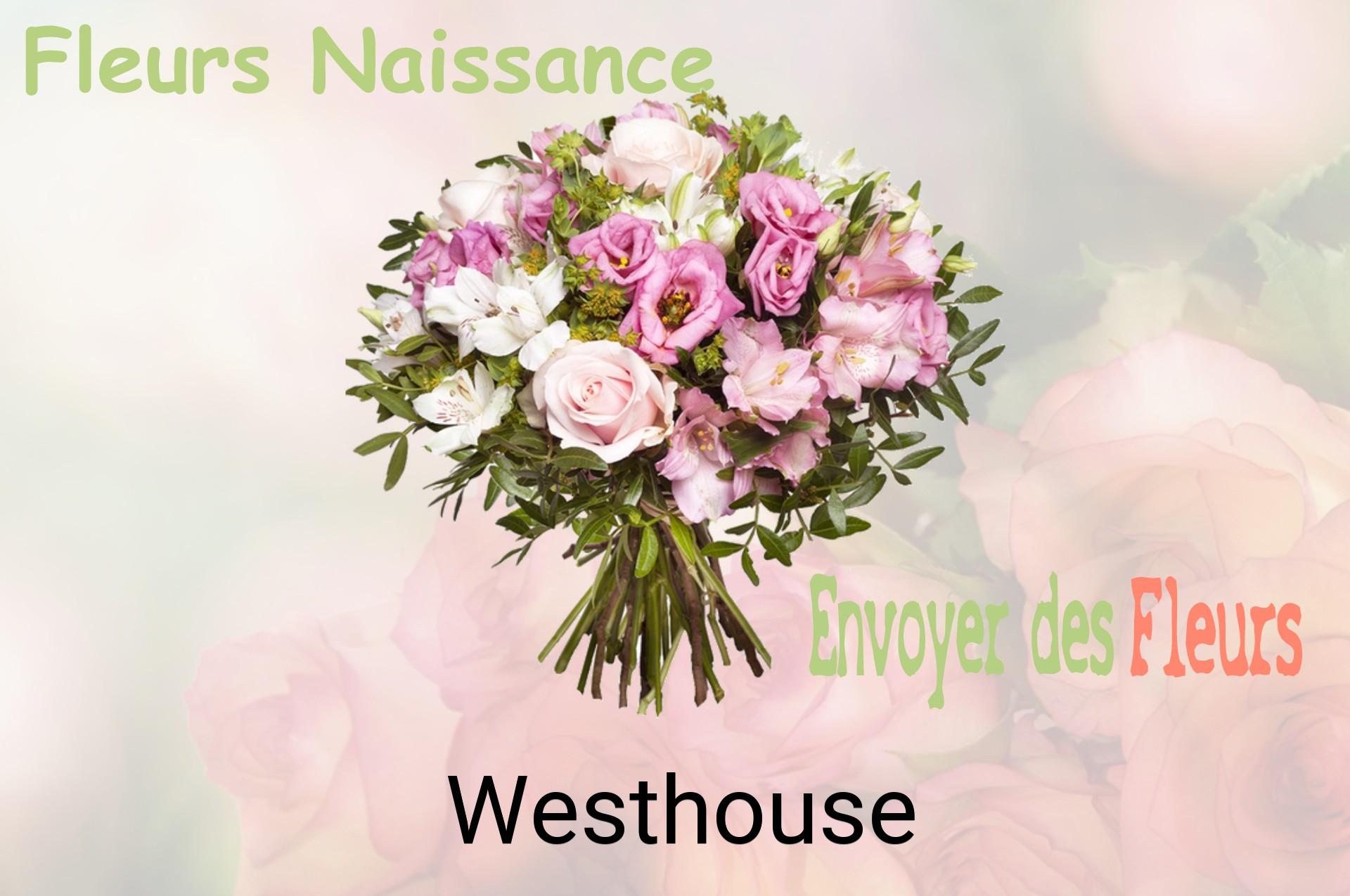 Bouquet de fleurs de naissance livré à Westhouse